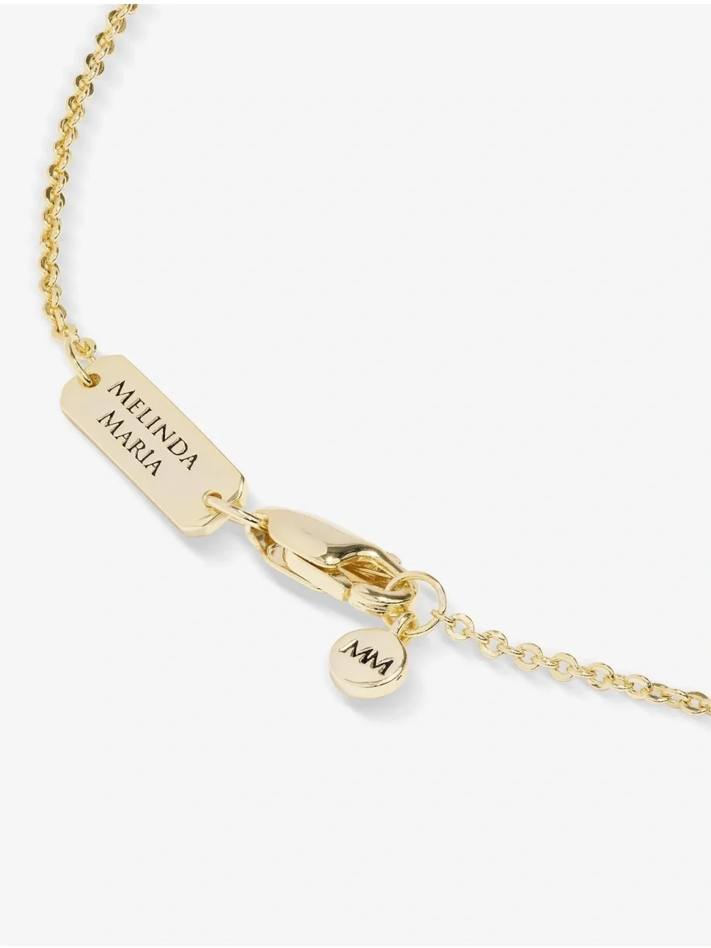Melinda Maria Gold Heart Initial “S” Pendant Necklace